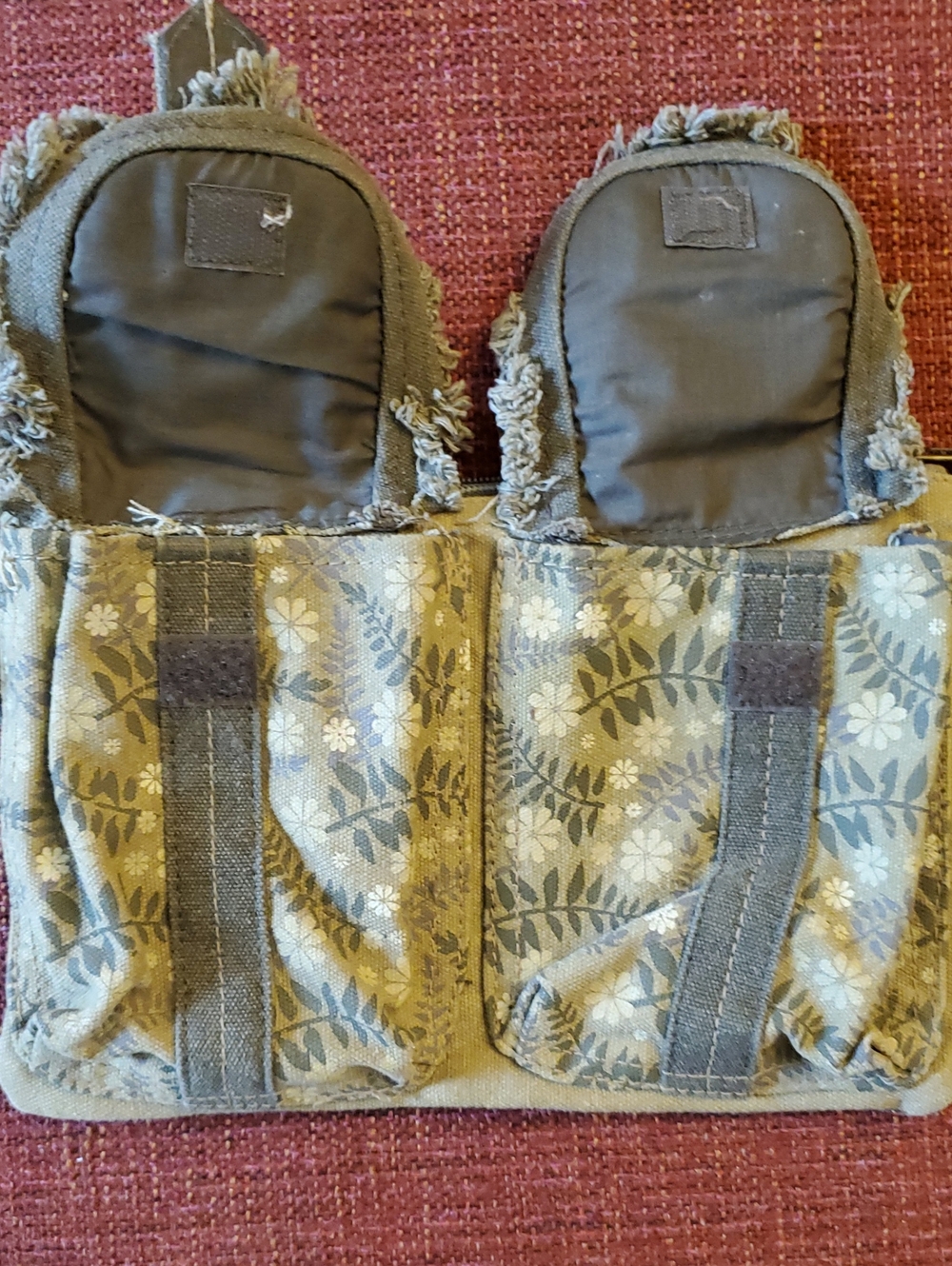 Disney Bambi Canvas Olive Green Belt Bag With 2 Outer Pockets - Picture 3 of 6